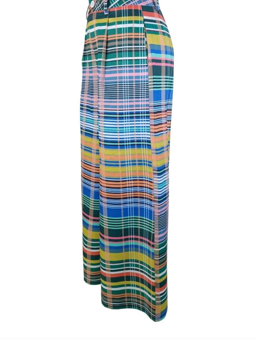 Women's Fashion Casual Plaid Loose Straight Leg Pants Spring - Picture 6 of 6